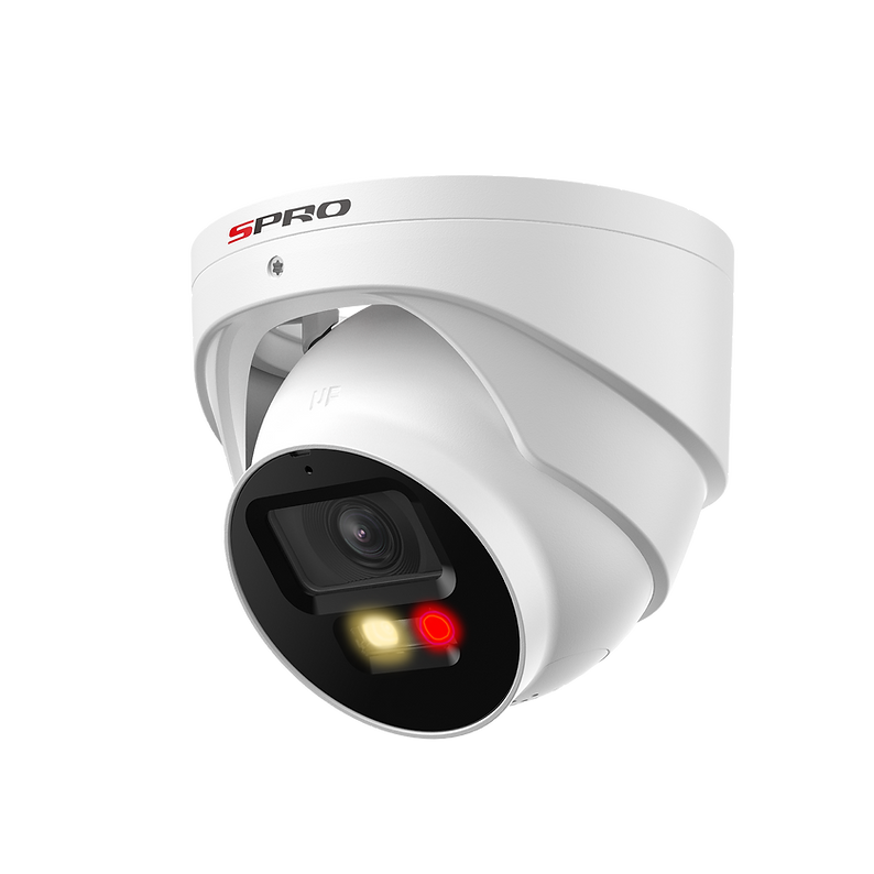 4MP IP Turret Camera with Active Deterrence and Colour Night 2.0