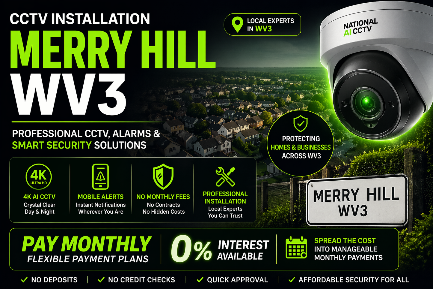 CCTV Installation Merry Hill WV3 | Available on Pay Monthly